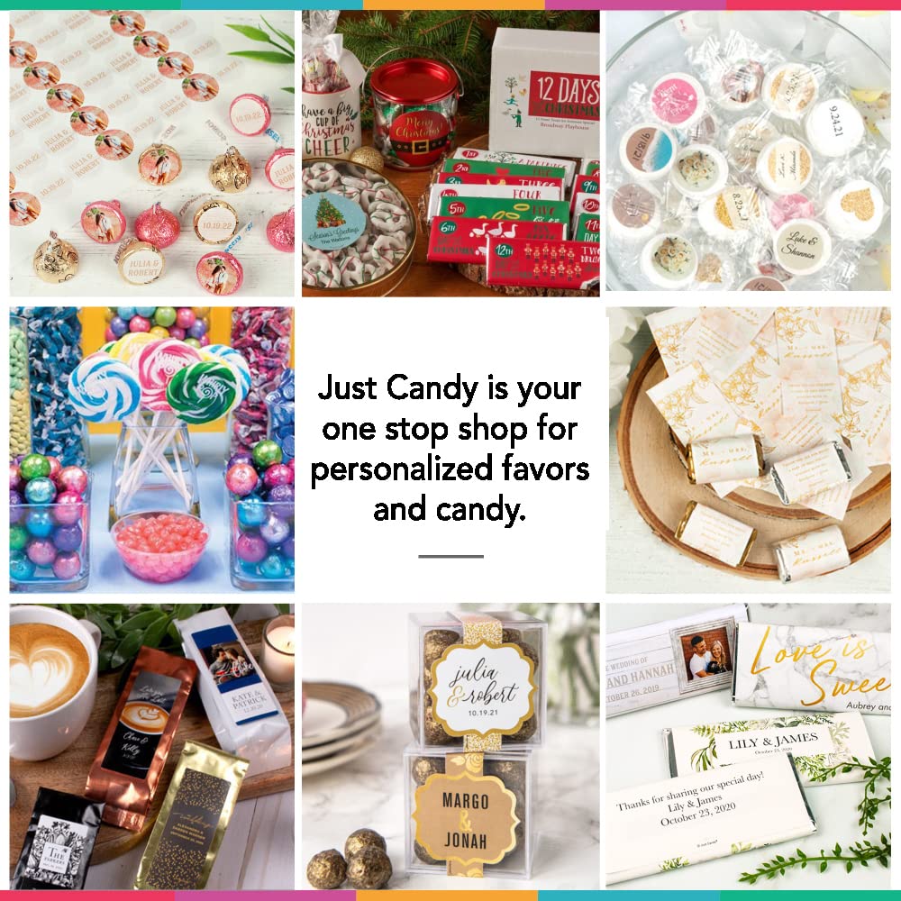 50 Pcs Personalized Candy Promotional Products Add Your Logo Chocolate Bars - Gold