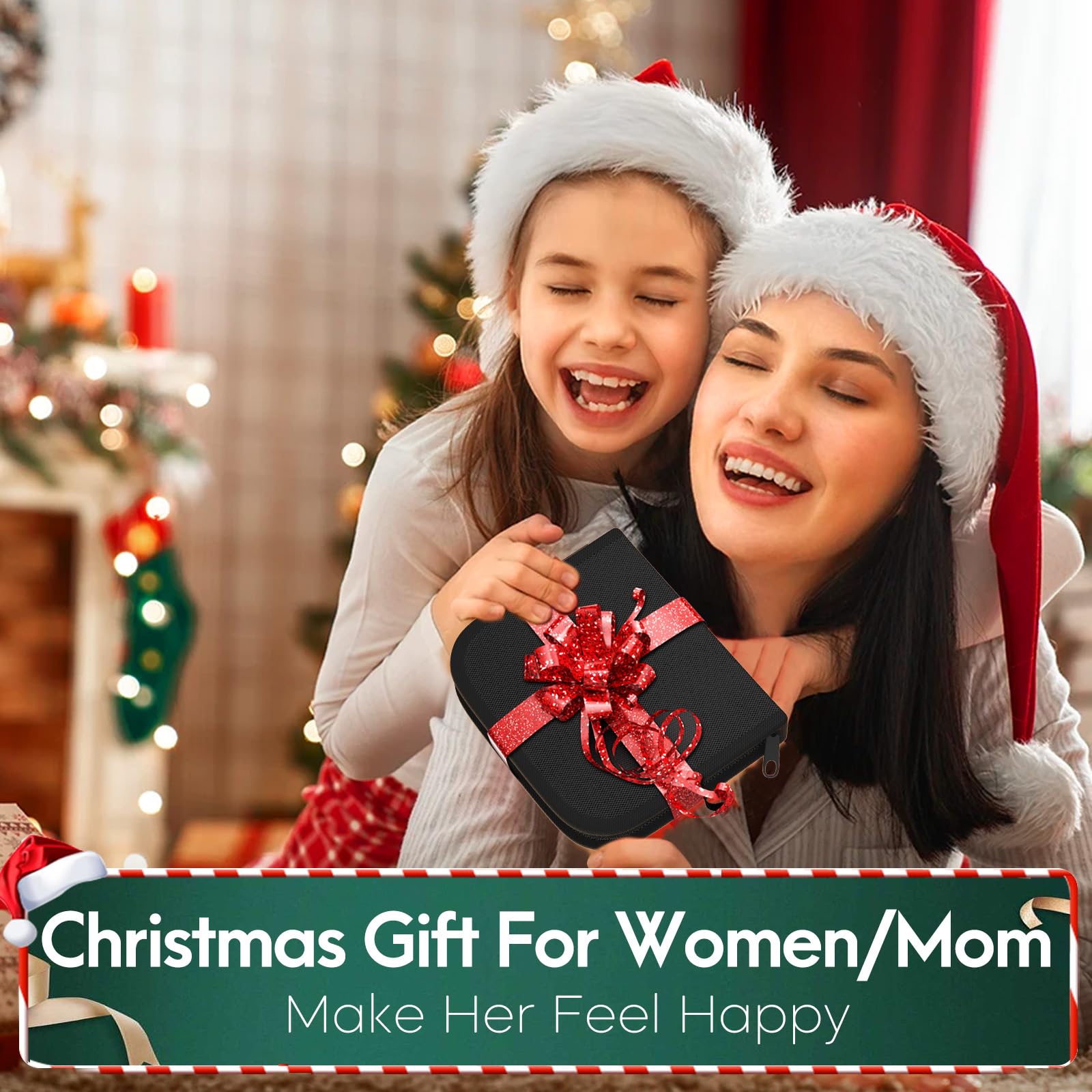 Coquimbo Sewing Kit Gifts for Mom Grandma Women Men Adults Kids Teens Beginner Kids Traveler, Portable Sewing Supplies Accessories Contains Thread, Needles, Scissors, Dorm Room Essentials (Black, M)