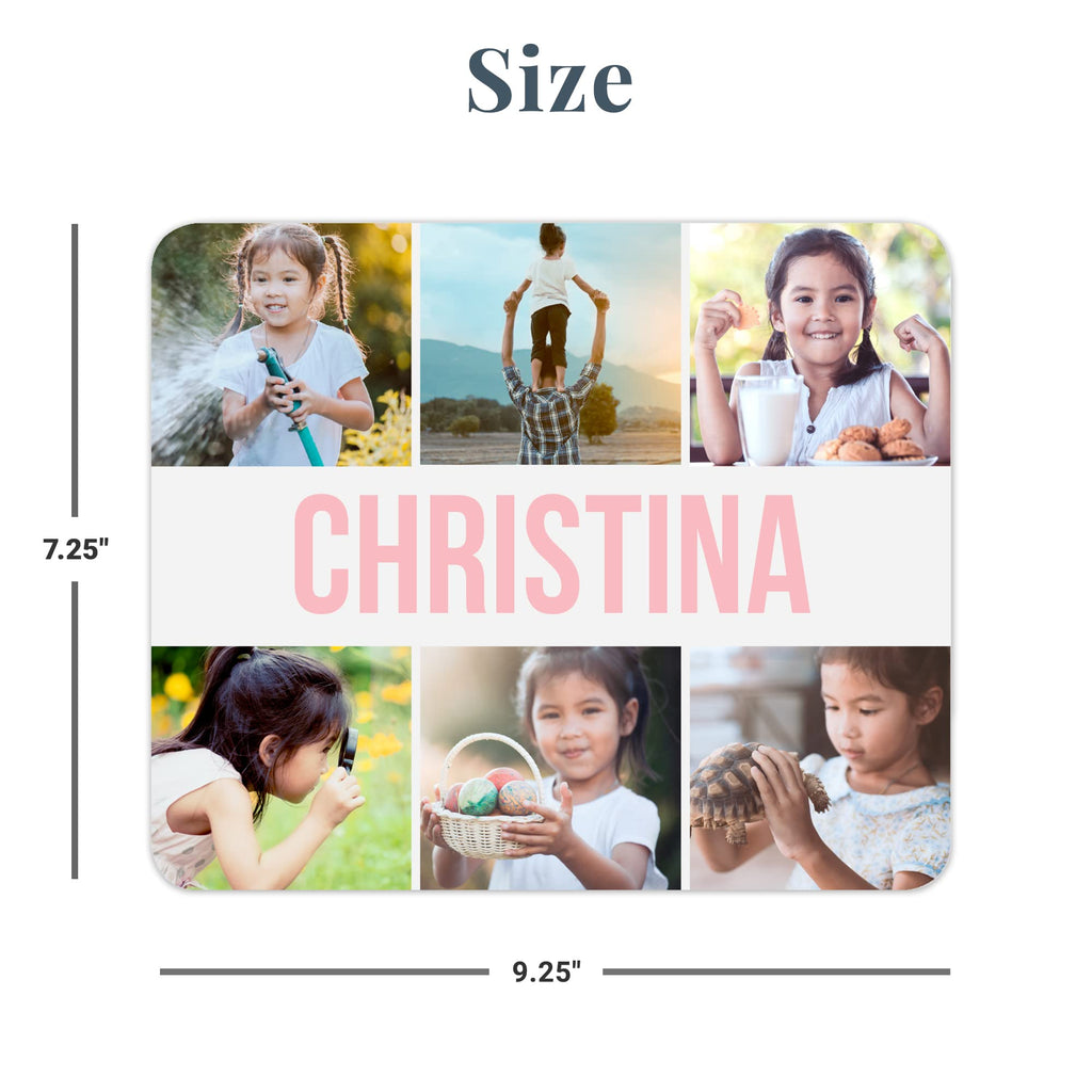 Let's Make Memories Personalized Picture Perfect Photo Collage Mouse Pad - Computer Accessory