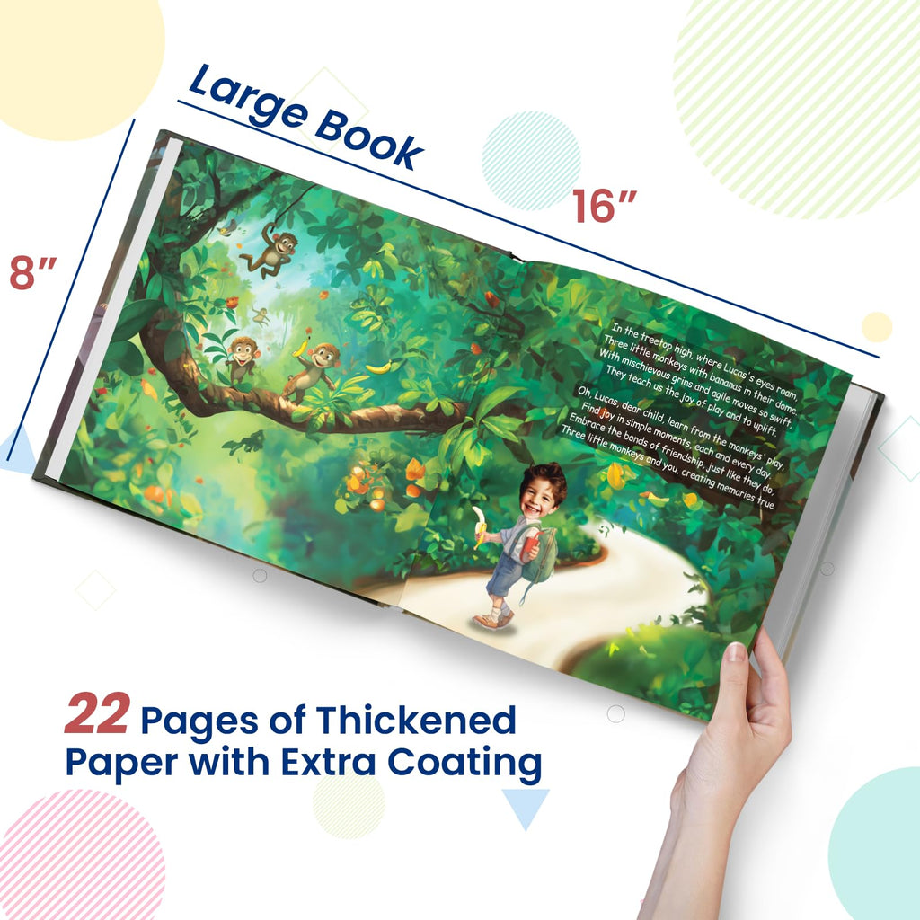 Personalized Children Story Book - Amazing Zoo Adventure - Customized Name & Photo - Baby Gifts - Kids Engaging Story - Elfink (Soft Cover)