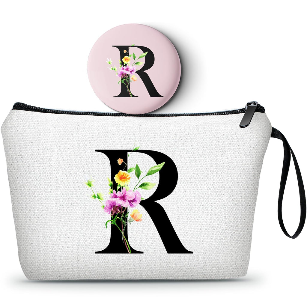 SEAMOON Bridesmaid Proposal Gifts,Women Gifts for Birthday,Unique Gifts for Women,Bridal Gifts for Bride, Makeup Bag with Mirror,Personalized Gifts,Christmas Gifts,R