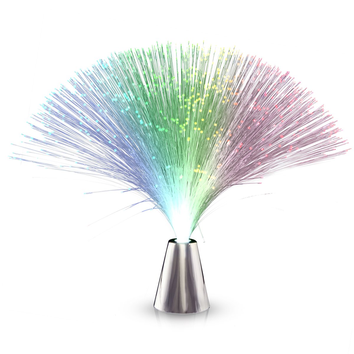 Light Up Fiber Optic Party Centerpieces with Color Changing LED Lights (Set of 12)