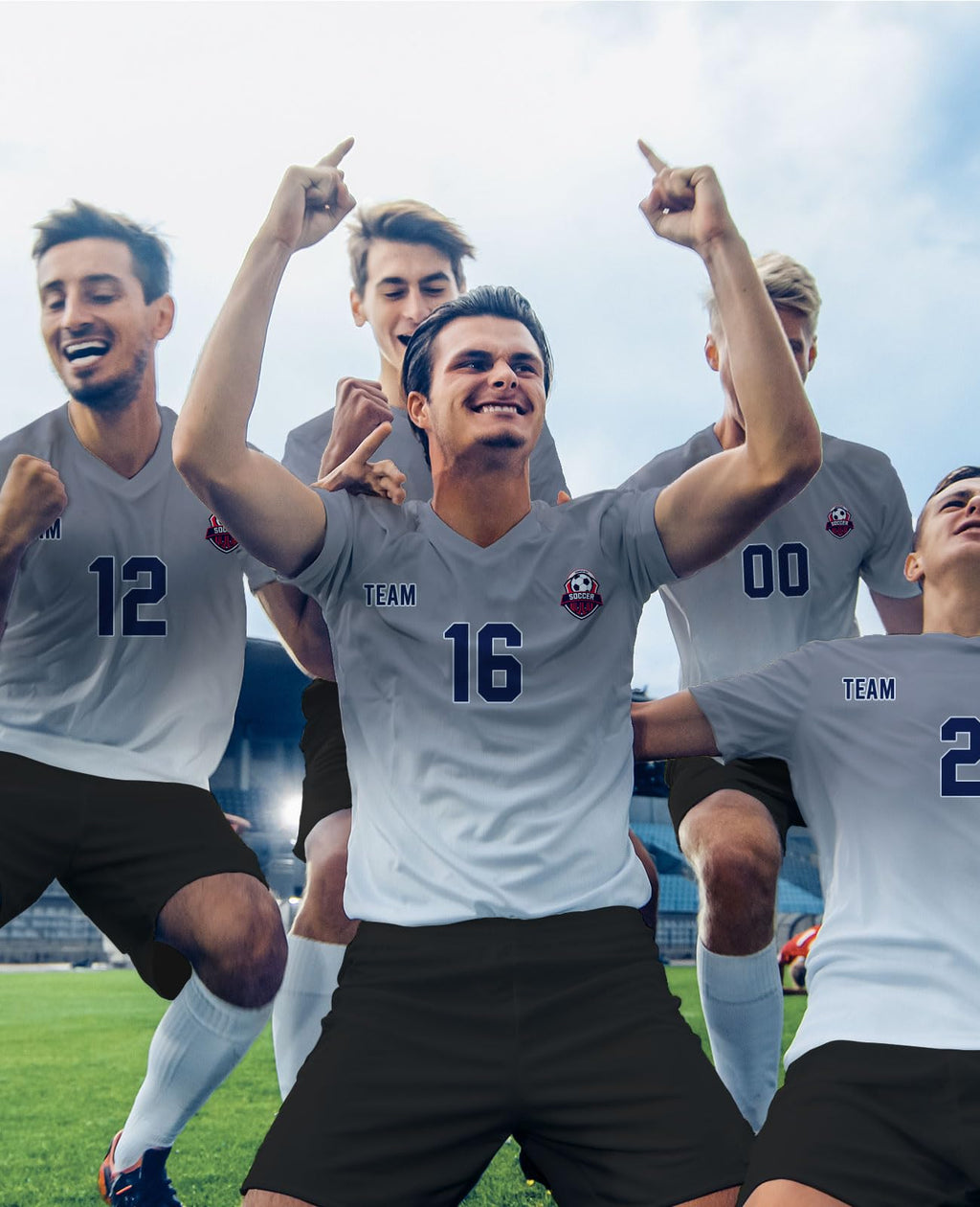 Custom Soccer Jersey Personalized Team Name Number Sports Shirt Customize Futbol Logo Jerseys for Kids Men Boys Youth, Red Gradient