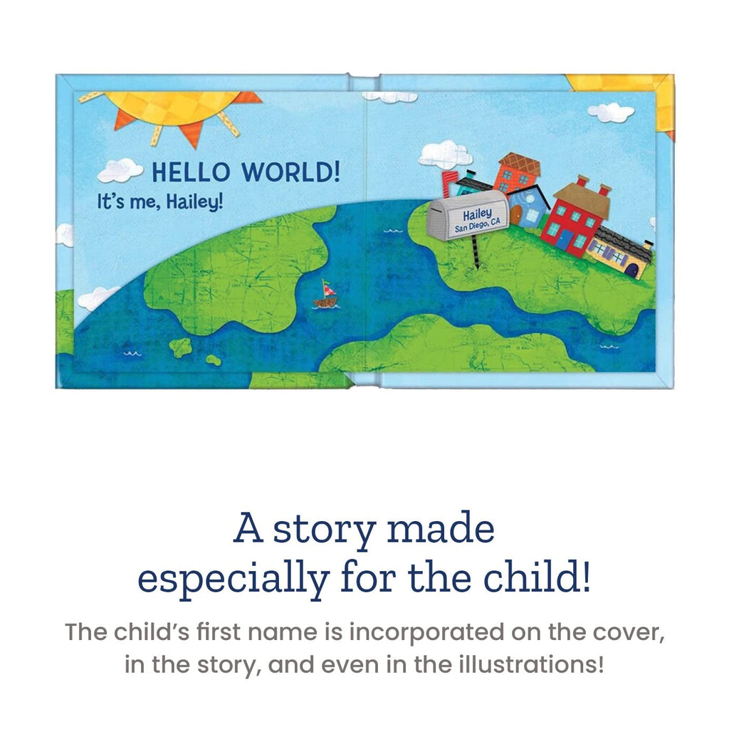 I See Me! Hello World! - Personalized Children's Story (Blue Board Story)