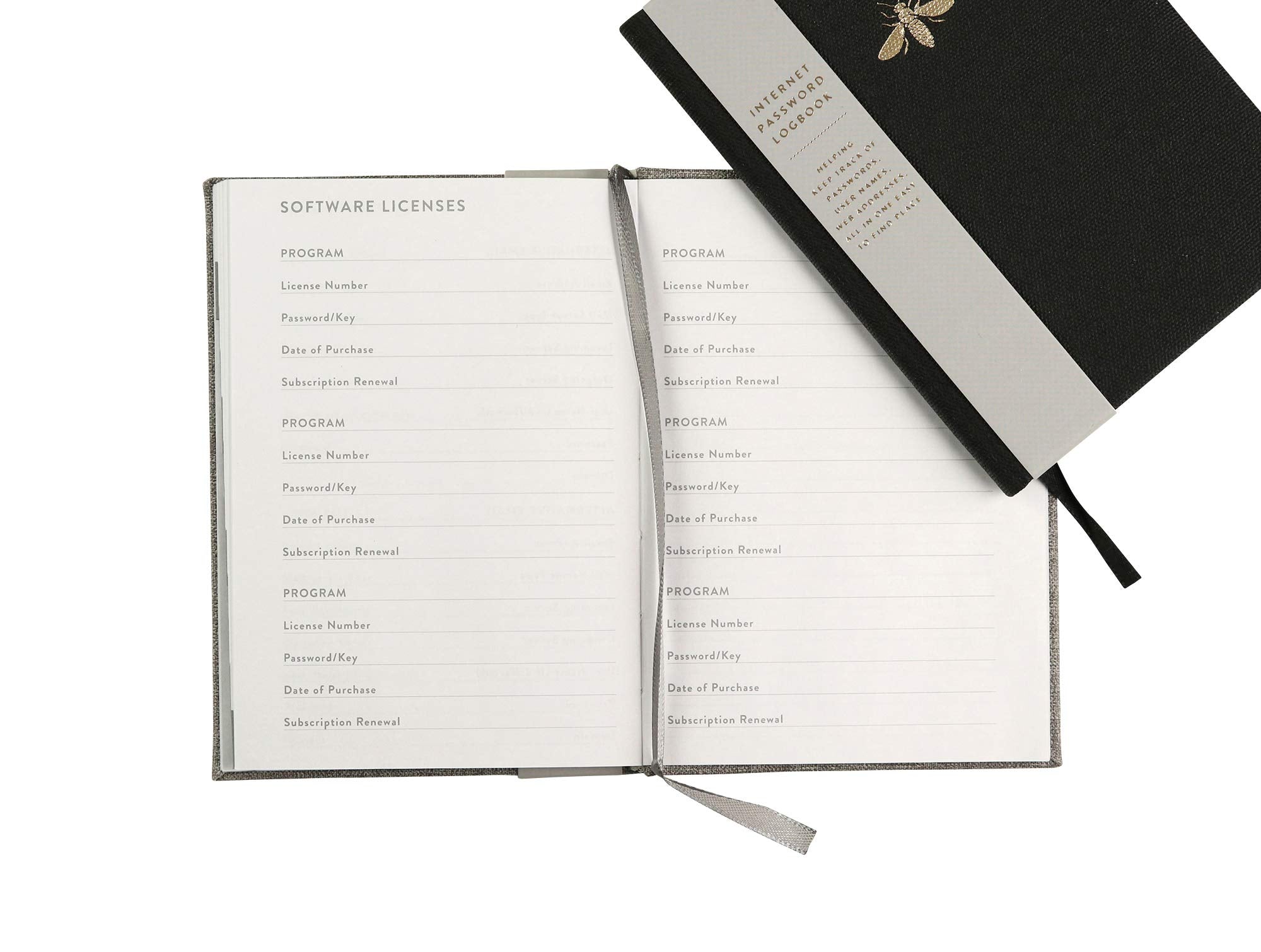 WORLD TRAVELER Password Keeper Logbook with Alphabetized Tabbed Pages. Keep Track of Passwords, Usernames and Licenses with This Discrete & Pocket Size Book, Hardcover, 5.75x4