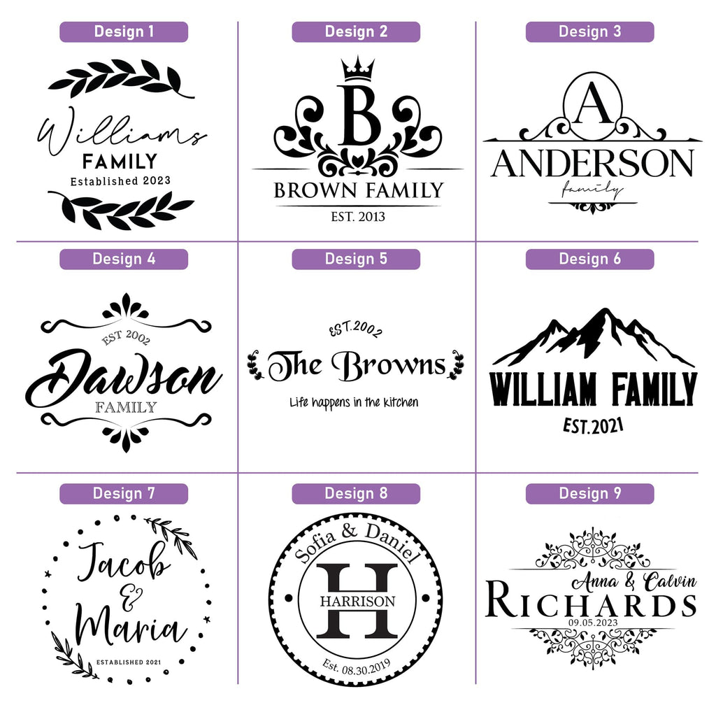 Tayfus Personalized & Monogrammed Cutting Boards, Handmade Custom Wood Serving Board, Christmas Gifts for Women and Men, Gifts for Christmas, Wedding and Anniversary, Housewarming Gift For Couples