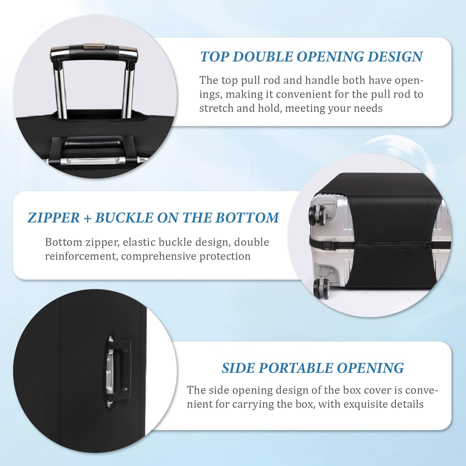 TOPCARPENTER Custom Floral Letter Luggage Cover - Elastic Washable Suitcase Covers for Luggage,Personalized Luggage Protector with Name,Travel Gifts for Men Women Couples Traveler(L)