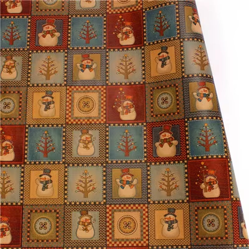10Pcs 50X70Cm Christmas Gift Packing Paper Retro Style Kraft Paper Christmas Home Decoration New Year Party Supply