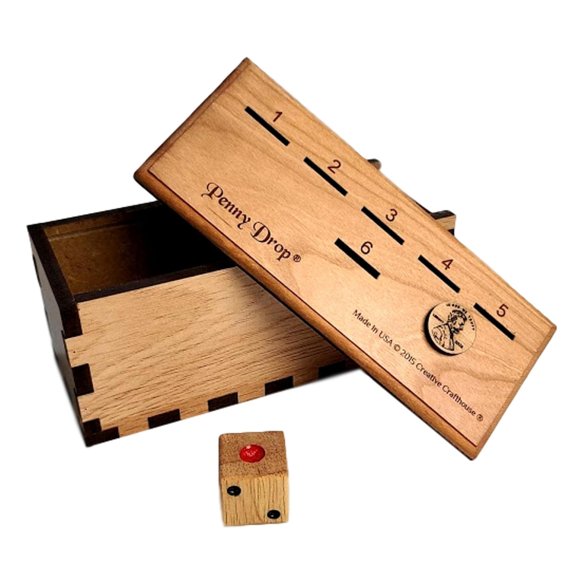 Personalized Penny Drop Game Premium - Personalizable with Laser Engraved Name - Made in the USA by Creative Crafthouse