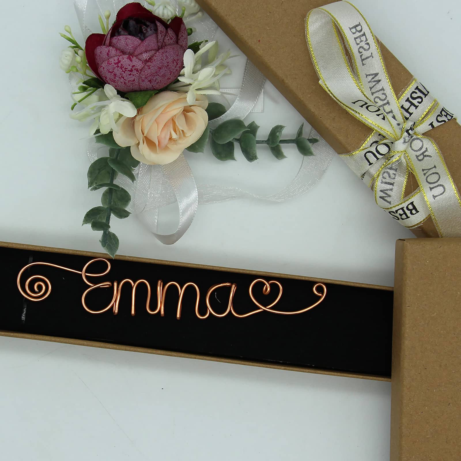 Personalized Wire Name Bookmark Custom Bookmark Unique Name Gift with Heart Ideal Gift For Bookworm and Book Lover Teacher Father Husband Gift Anniversary Booklovers