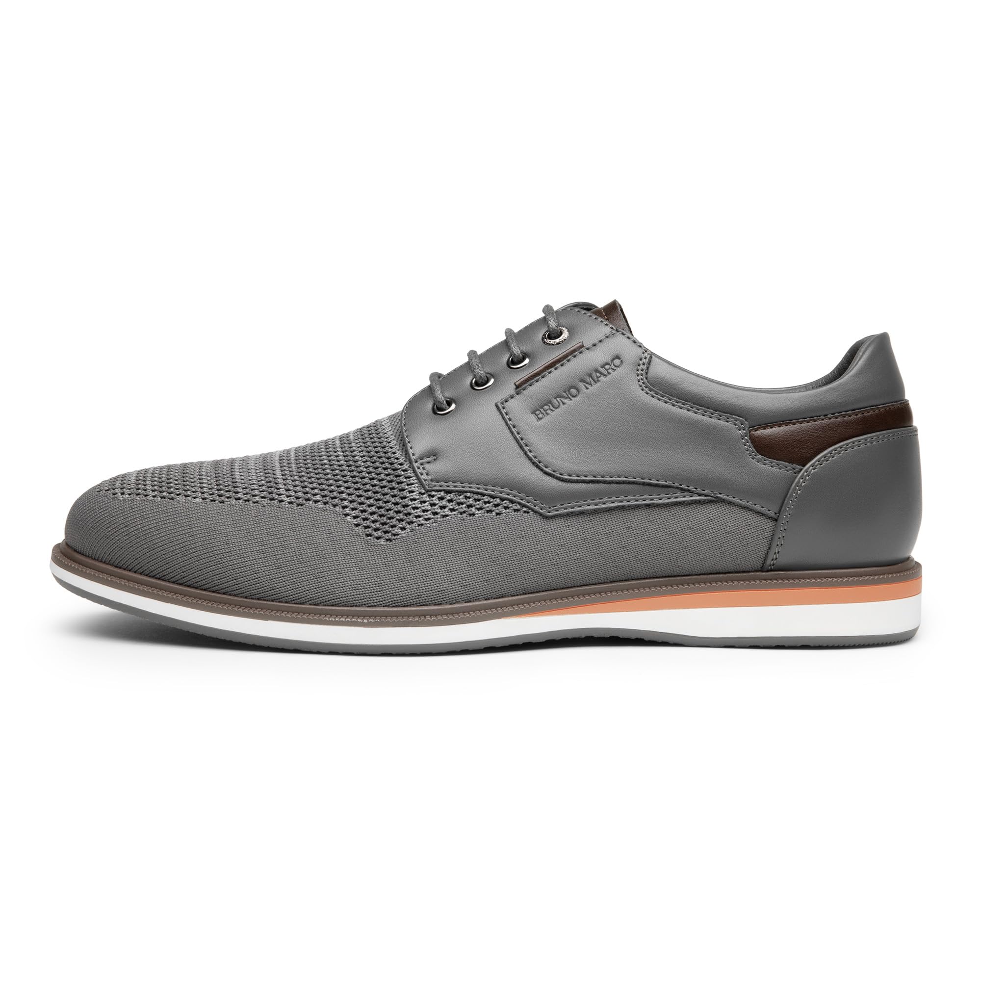 Bruno Marc Men's Mesh Casual Dress Shoes Breathable Oxfords Sneakers LG19008M-2,Size 11,Grey-2,SBOX2409M