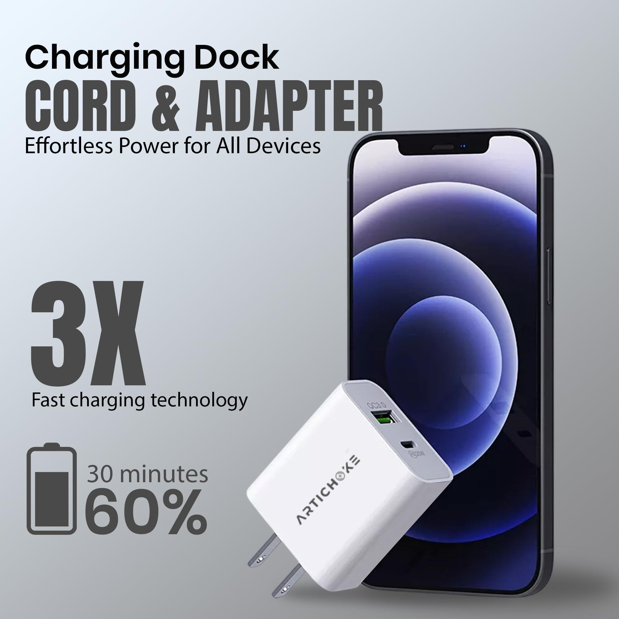 Artichoke 8-in-1 Tech Gadget Kit | Gifts for men - Power Bank 10000mAh, Smart Watch, TWS Earphones, Wireless Charger, Charging Adapter