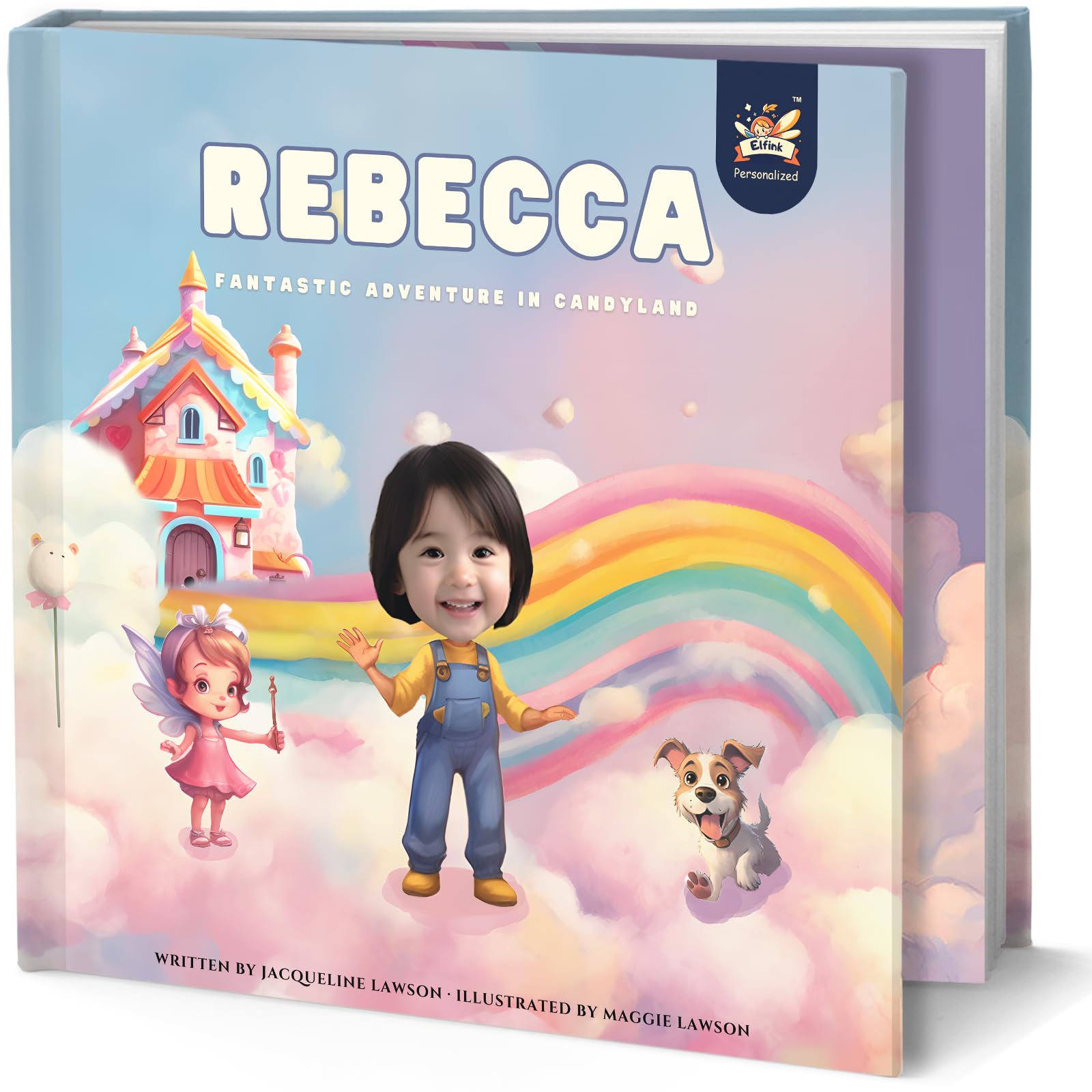 Personalized Children Story Book - Fantastic Candyland - Customized Name & Photo - Baby Gifts - Kids Engaging Adventure - Elfink (Soft Cover)