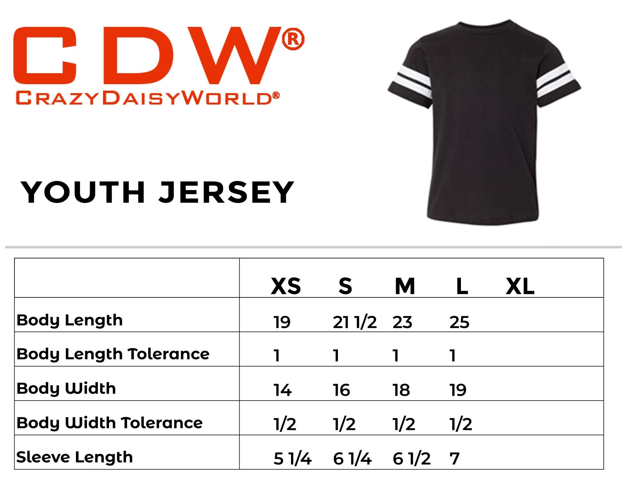 CRAZYDAISYWORLD Customized Cotton Toddler Youth Jersey - Your Own Personalized 2 Side Custom Jersey - Kids Uniform Cotton Shirt for Birthdays -Toddler Black - Size - X - S