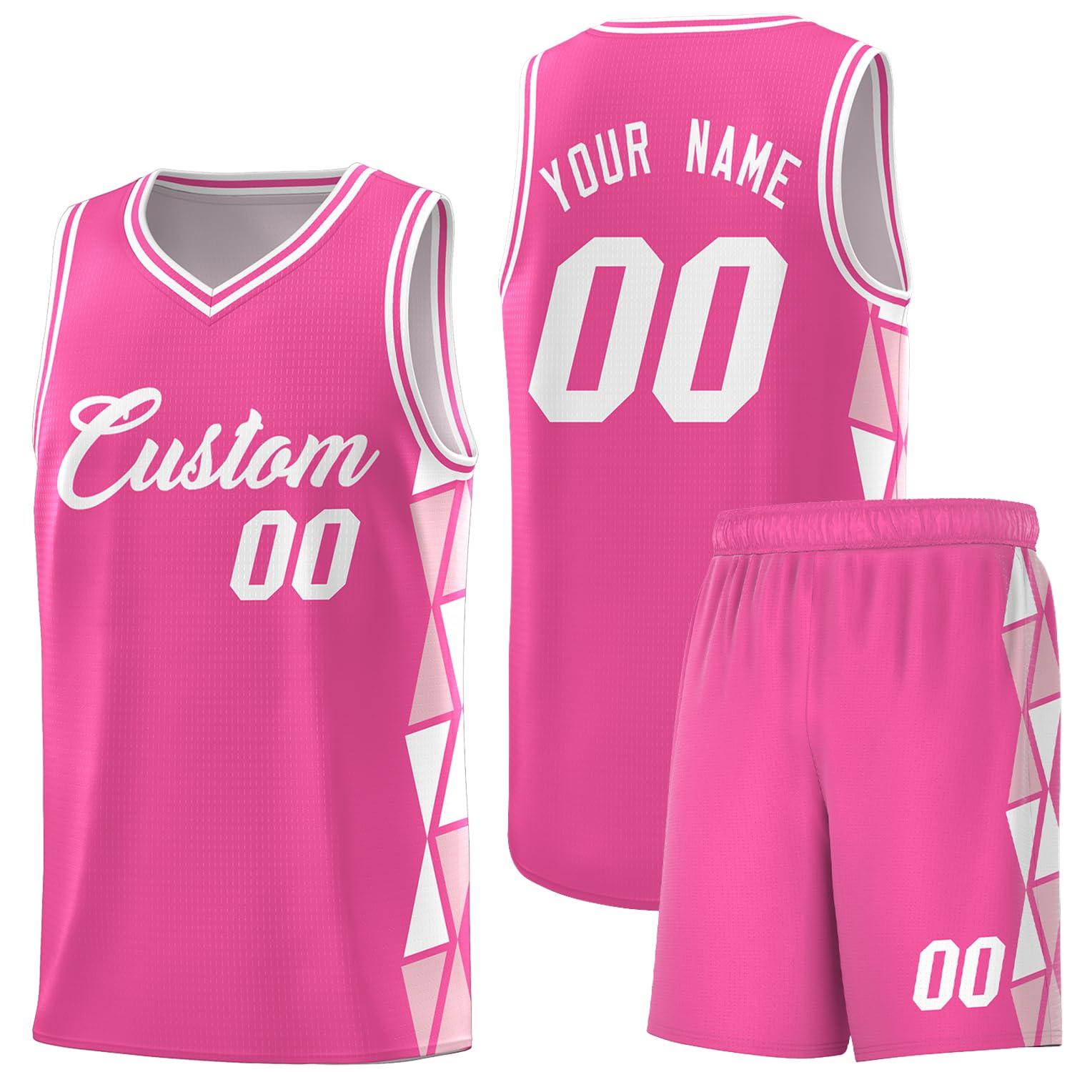 Custom Basketball Jersey with Athletic Shorts, Personalized Lightweight Practice Sports Training Tracksuit for Men/Youth