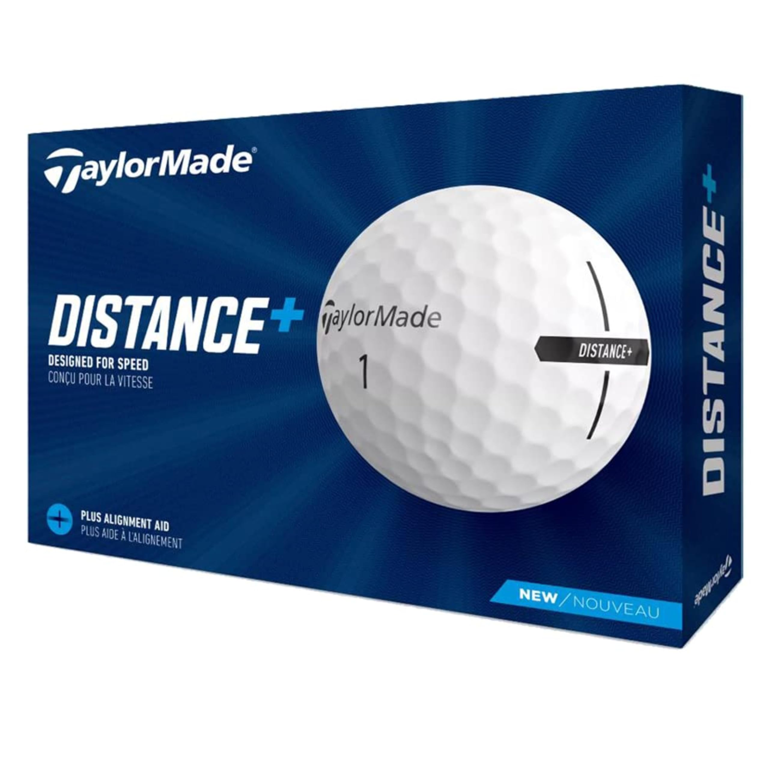 Taylormade Distance + Logo Golf Balls, Personalized Golf Balls, Custom Golf Balls (Set of 12)
