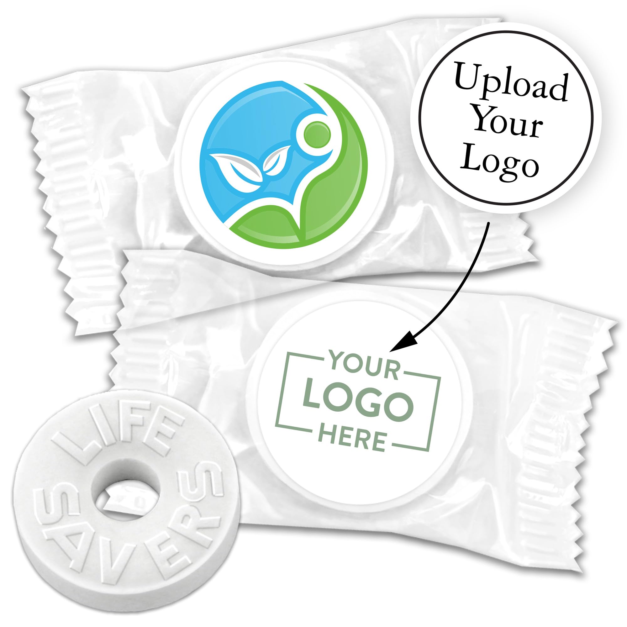 Promotional Life Savers Mints, Custom Life Savers Mints - 100 Quantity - FULLY Assembled Promotional Product/Bulk with Your Logo/Customized