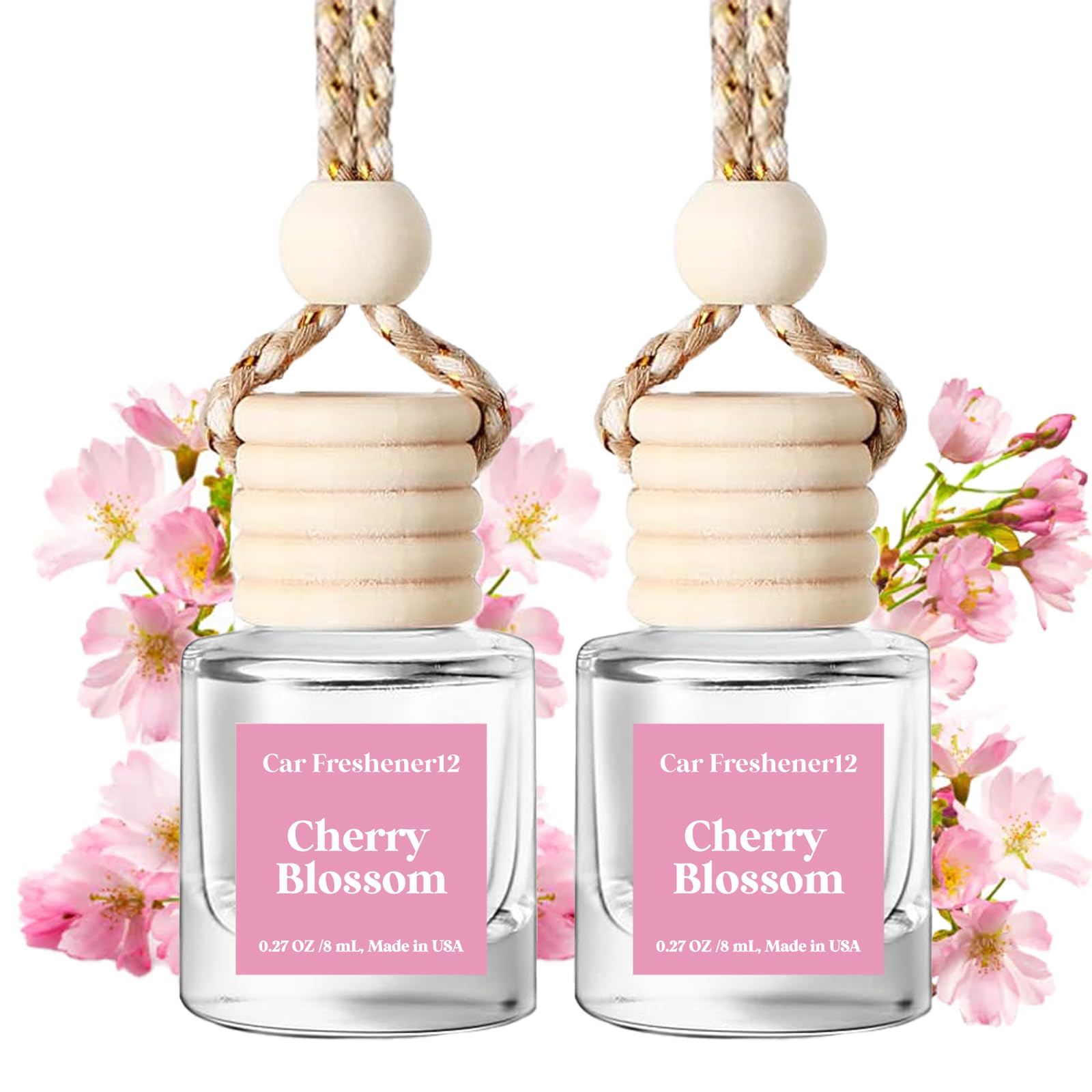 Car Air Freshener Hanging, Essential Oil Diffuser for Car, Car Air Freshener Cute, Long Lasting Air Freshener for Car, Car Fresheners for Women,Car Air Diffusers, Made in USA