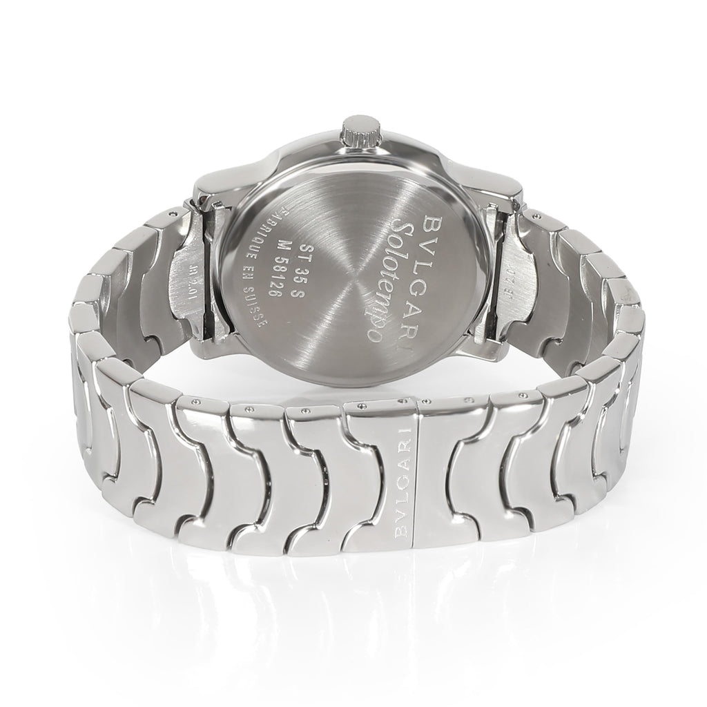 BVLGARI, Pre-Loved, Solo Tempo, Solo Tempo, 6.25, Stainless Steel.