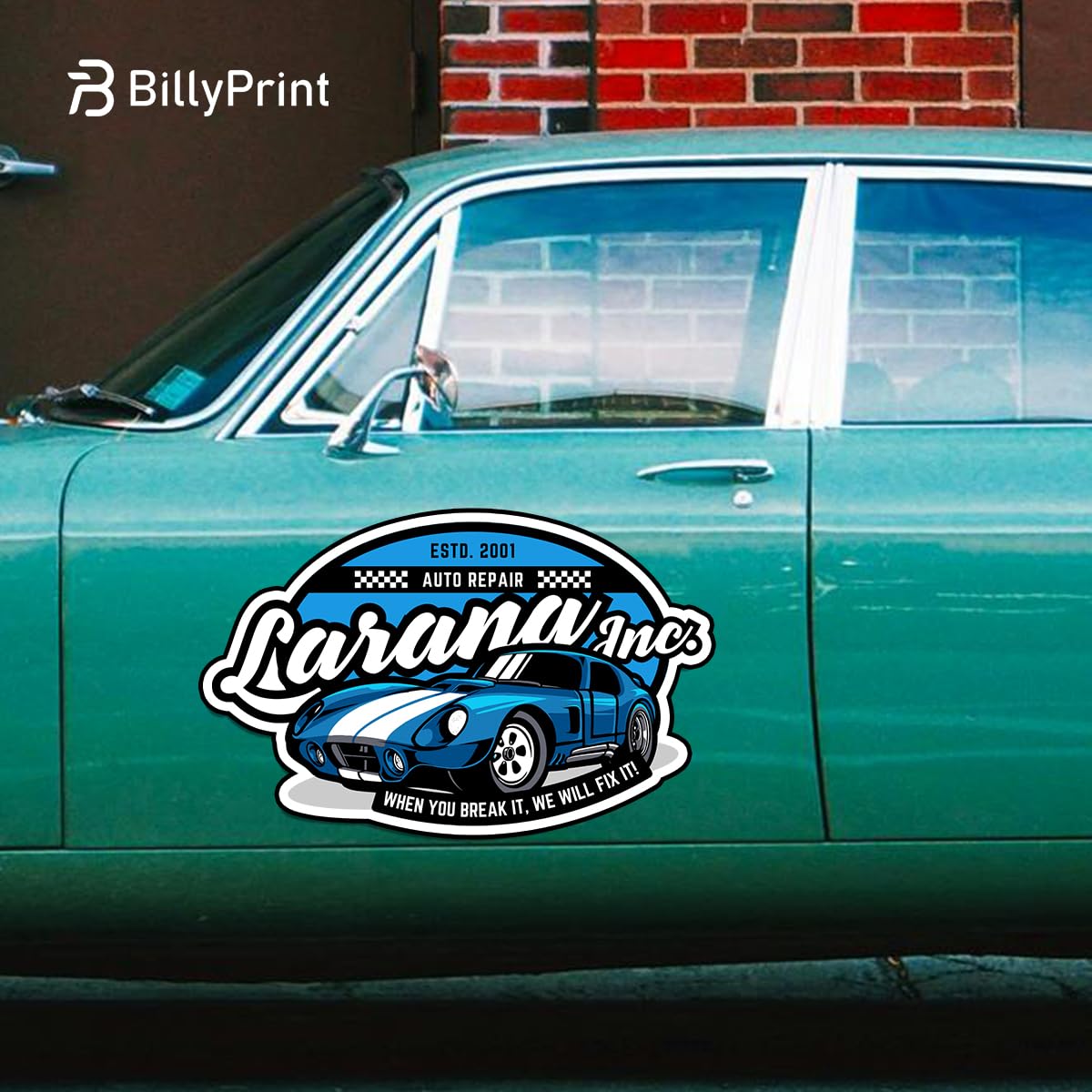 BillyPrint Die Cut Reflective Custom Car Magnet for Business | Personalized Logo, Text, and Image Magnetic Signs for Vehicles | Effective Advertising Signs | Various Size&Shape | Weather-Resistant