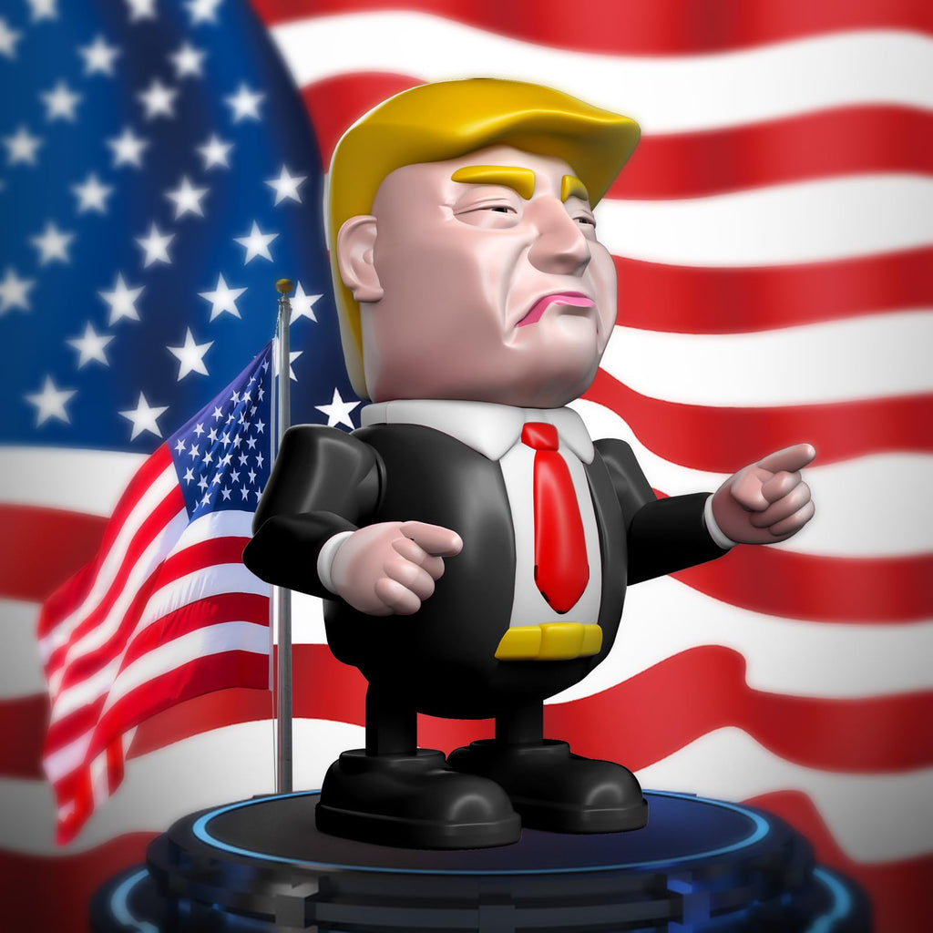 TOYTANLIFE Trump Toys Rechargeable Dancing Robot Kids Toys, Prank Toys & Games, Xmas Birthday Gifts, Toys for Boys & Girls Ages 3 to Up (Black)