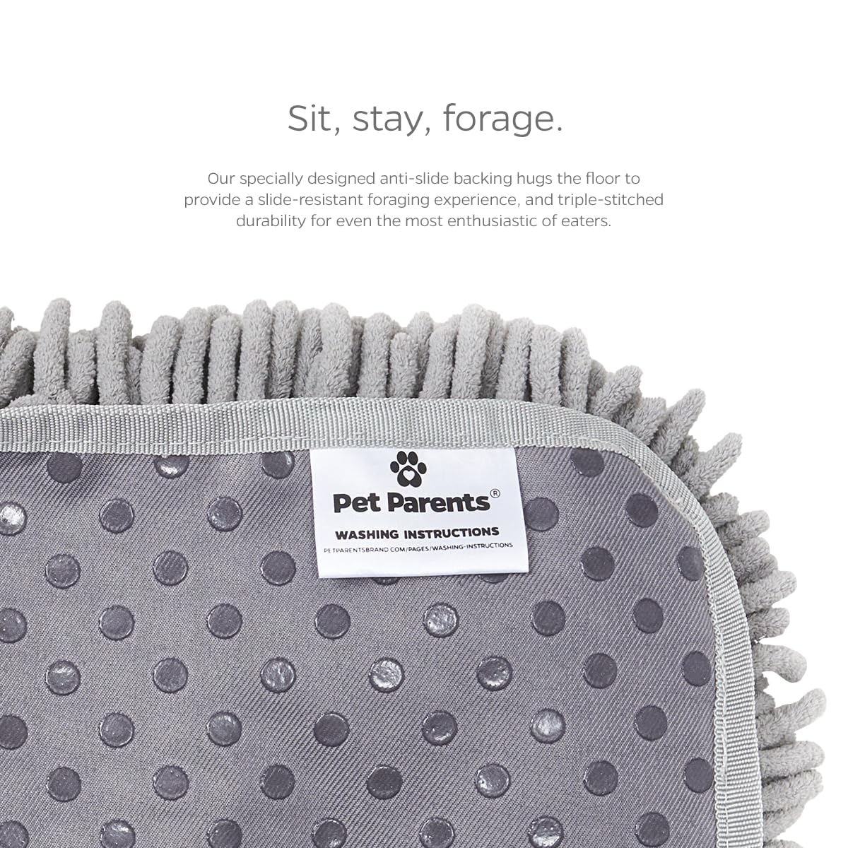 Pet Parents® Forager® Mats, Snuffle Mat for Dogs with SoftSnout & Non-Slip Backing Technology, Slow Feeder Dog Bowls & Snuffle Mat for Large Dogs and Small Dogs (Forest 12")