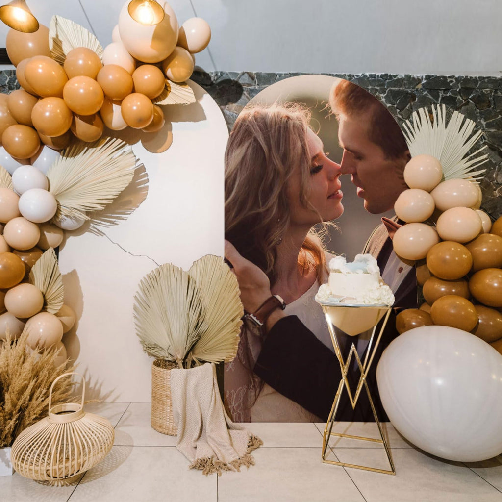 Custom Arch Cover Wedding Birthday 7.2Ft 6.6Ft Personalized Photo Arch Cloth Customized Arch Backdrop Cover for Party Wedding Holiday Birthday Exhibitions, 4~7.2 FT