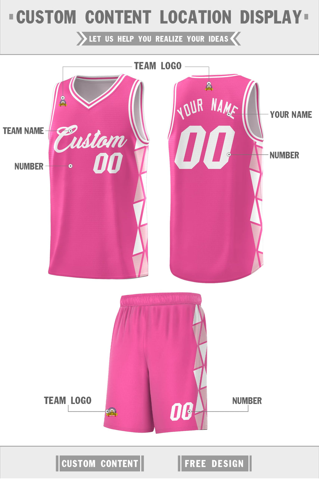 Custom Basketball Jersey with Athletic Shorts, Personalized Lightweight Practice Sports Training Tracksuit for Men/Youth