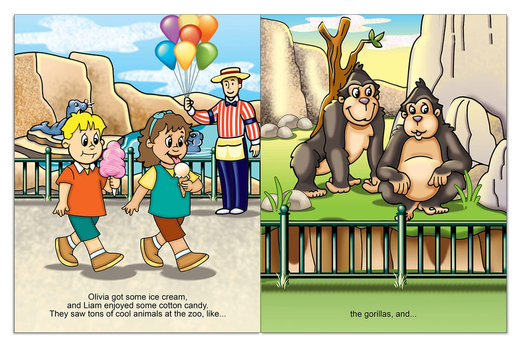 Personalized Children’s Zoo Adventure Storybook – Customize with Child’s Name, Hair Color, Gender, and Ethnicity | 28-Page 8.5” x 11” Paperback by First Time Books
