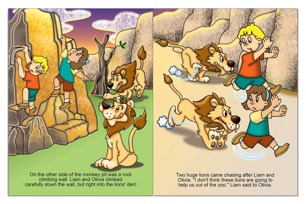 Personalized Children’s Zoo Adventure Storybook – Customize with Child’s Name, Hair Color, Gender, and Ethnicity | 28-Page 8.5” x 11” Paperback by First Time Books