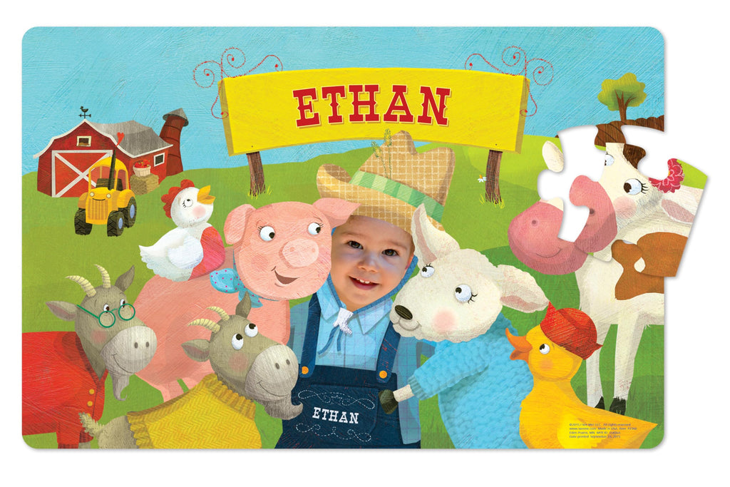 Personalized Jigsaw Puzzle for Kids, 24-Piece - I See Me! (Farm)