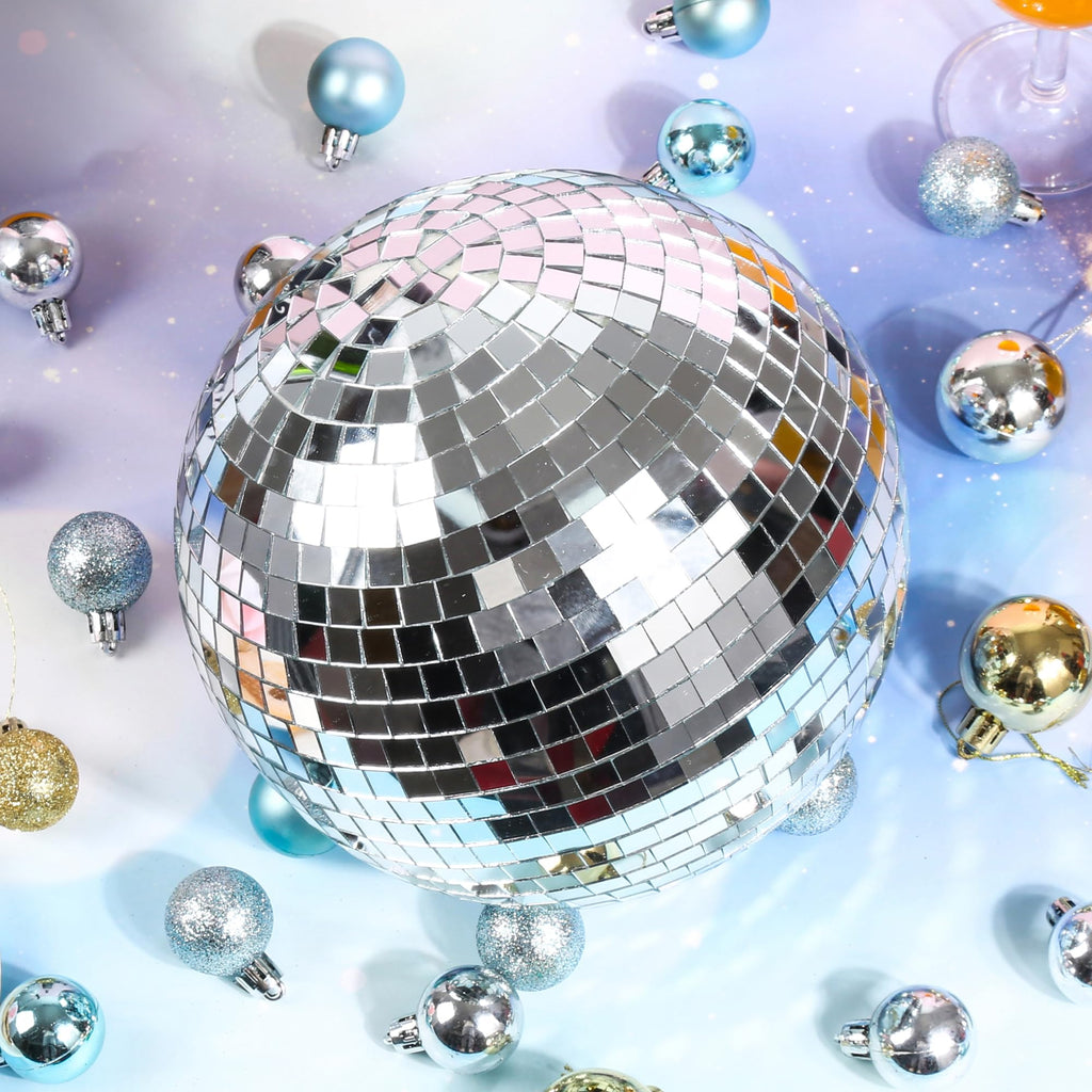 NuLink Disco Ball 12" Disco Ball Decor Hanging Disco Ball Mirror Ball for Party Decoration Wedding Home