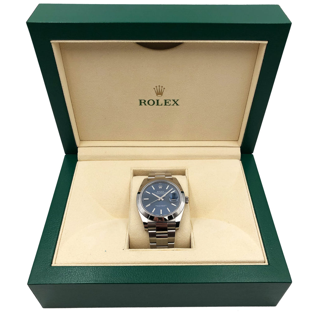 Rolex Datejust 41 Blue Dial Stainless Steel Men's Watch 126300BLSO