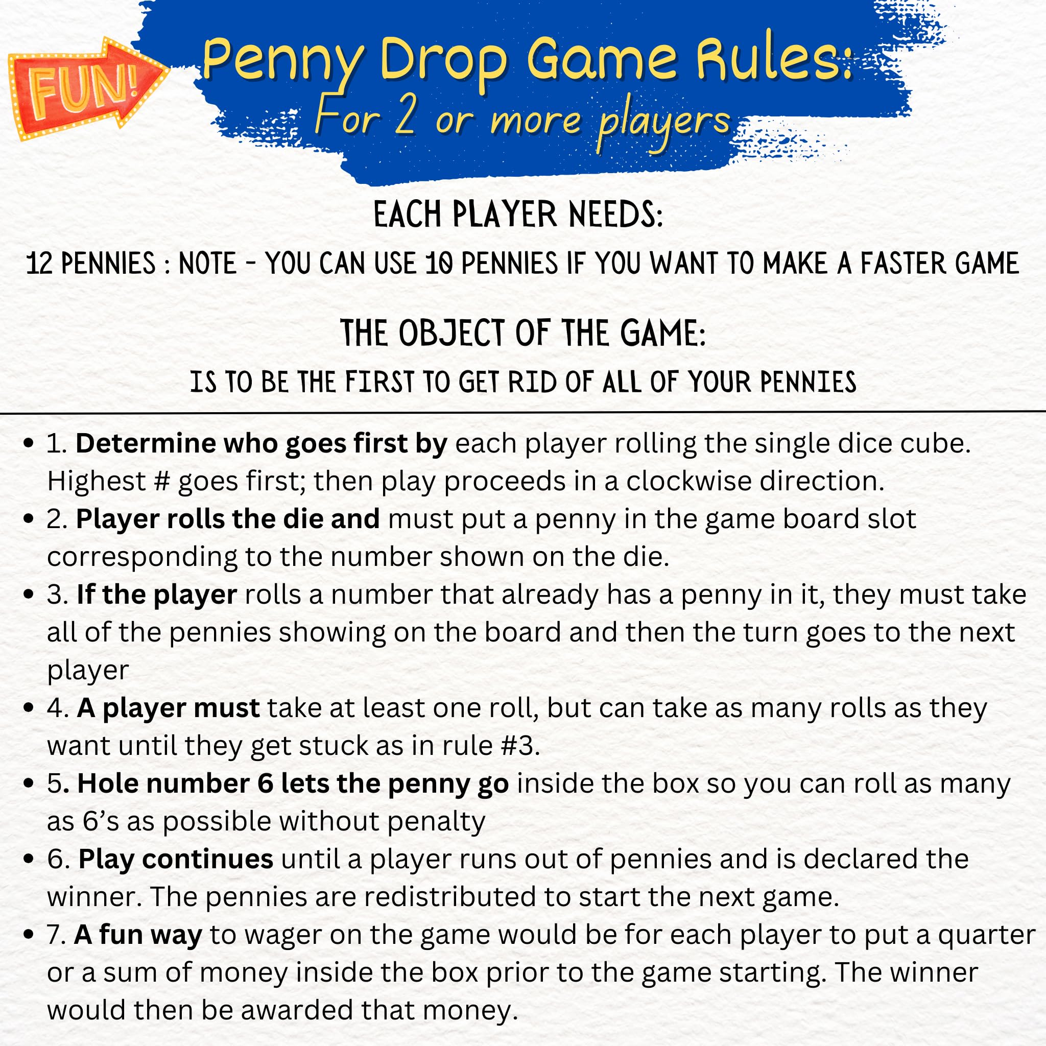 Personalized Penny Drop Game Premium - Personalizable with Laser Engraved Name - Made in the USA by Creative Crafthouse