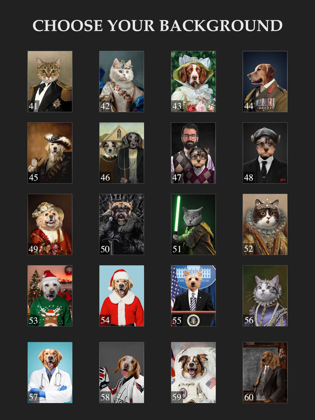 Personalized Canvas Print Personalized Royal Pet Portrait from Photo, Custom Renaissance Pet Portrait Custom Portrait, Custom Royal Portraits, King and Queen Portrait, Funny Pet Portraits (The Count)