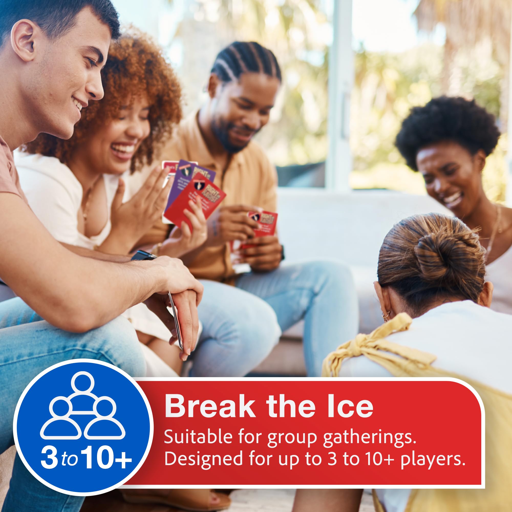 Right or Racist Card Game, Gag Gift with Hundreds of Trivia and Debate Cards, Funny Gag Gifts for Secret Santa or White Elephant, Games for Men and Women, 3 to 10+ Players