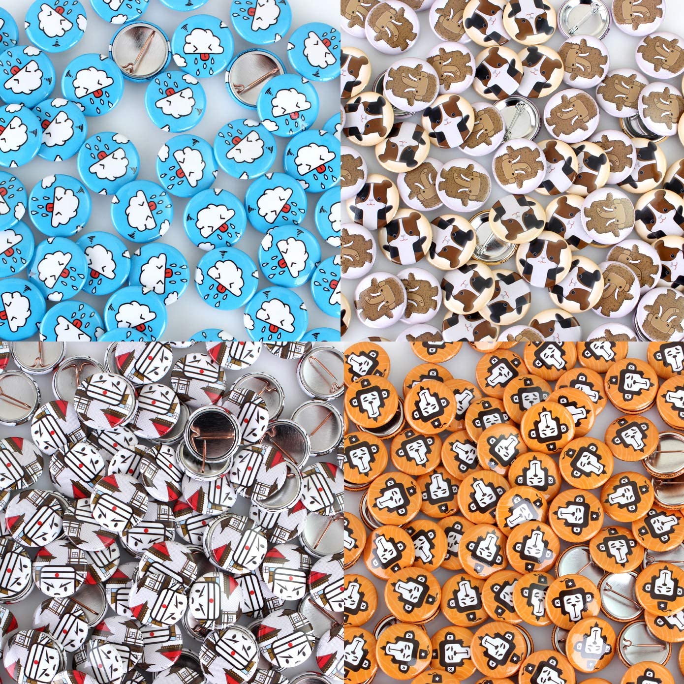 Custom Pins, Custom Buttons, Design Your Own Personalized Pinback Button Badges (1 Pack, 2.25" - Standard)