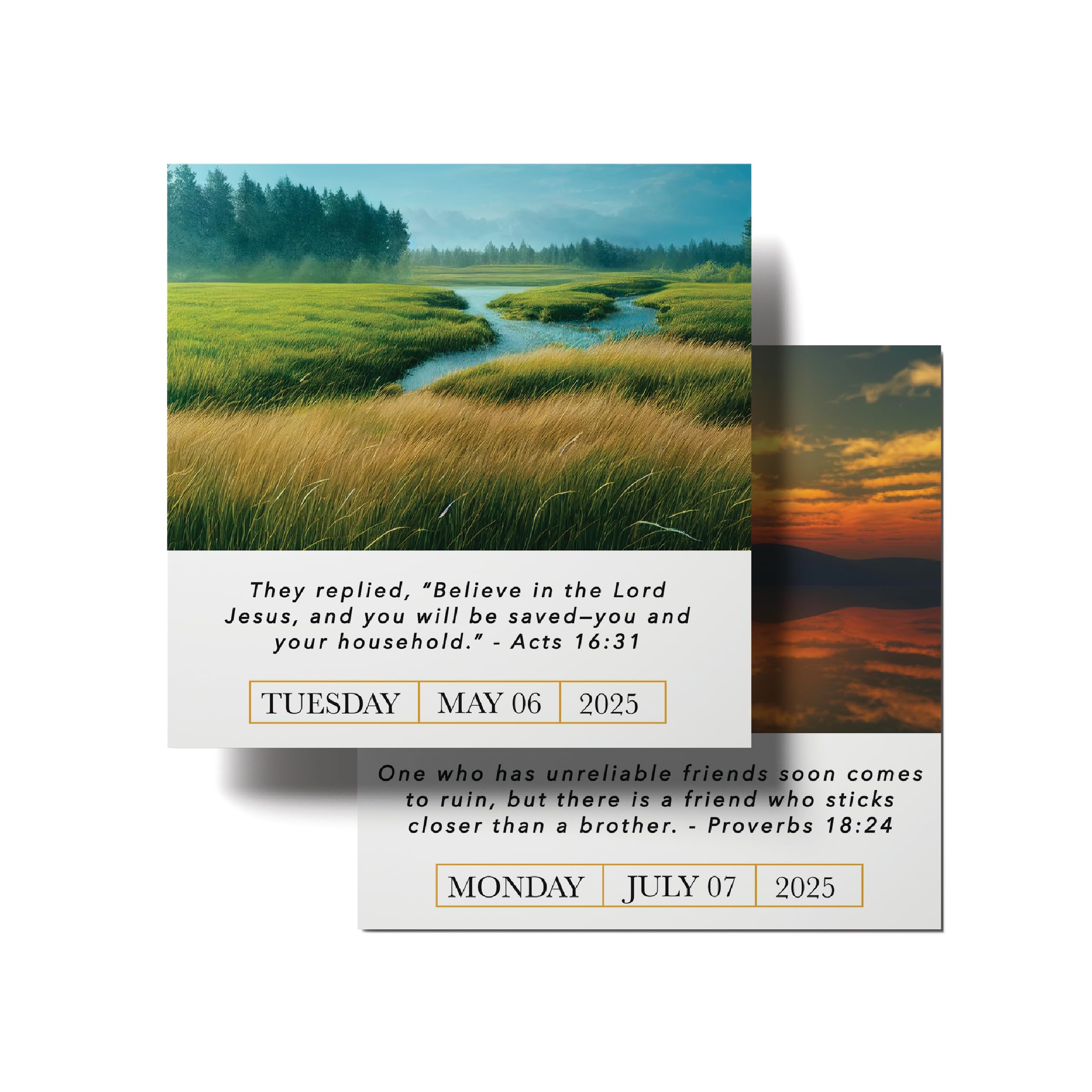 A Bible Verse A Day 2025 Calendar | 300+ Christian Verses from the NIV Bible to Inspire Your Daily Devotional, Positive Motivational Religious Daily Verses for Men & Women