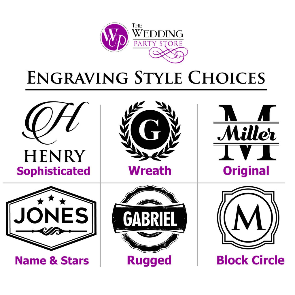 The Wedding Party Store Custom Personalized Trifold Wallet for Men, Him, Husband, Groomsmen (Brown)