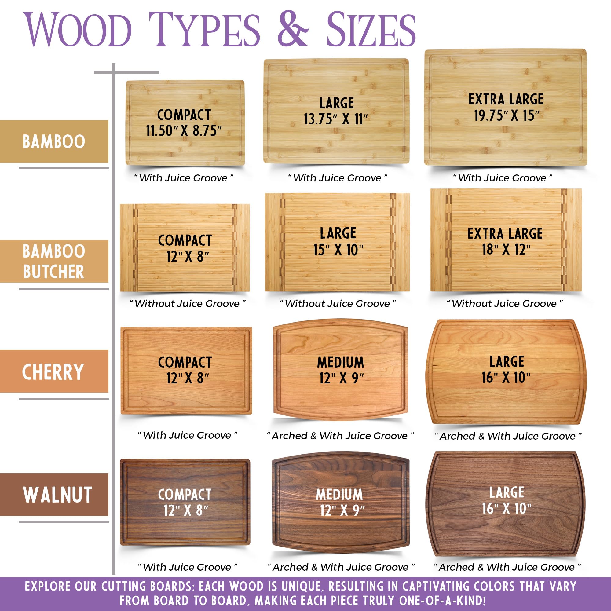 Tayfus Personalized & Monogrammed Cutting Boards, Handmade Custom Wood Serving Board, Christmas Gifts for Women and Men, Gifts for Christmas, Wedding and Anniversary, Housewarming Gift For Couples