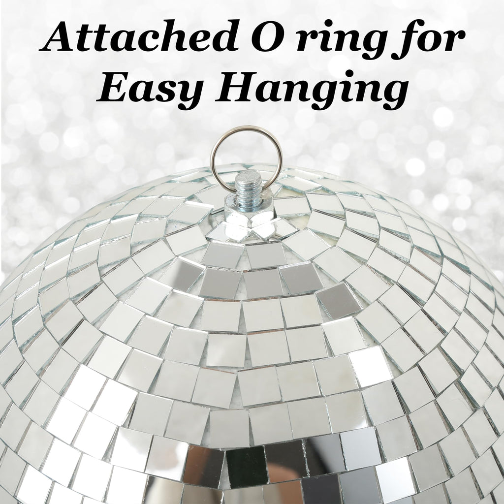 NuLink Disco Ball 12" Disco Ball Decor Hanging Disco Ball Mirror Ball for Party Decoration Wedding Home