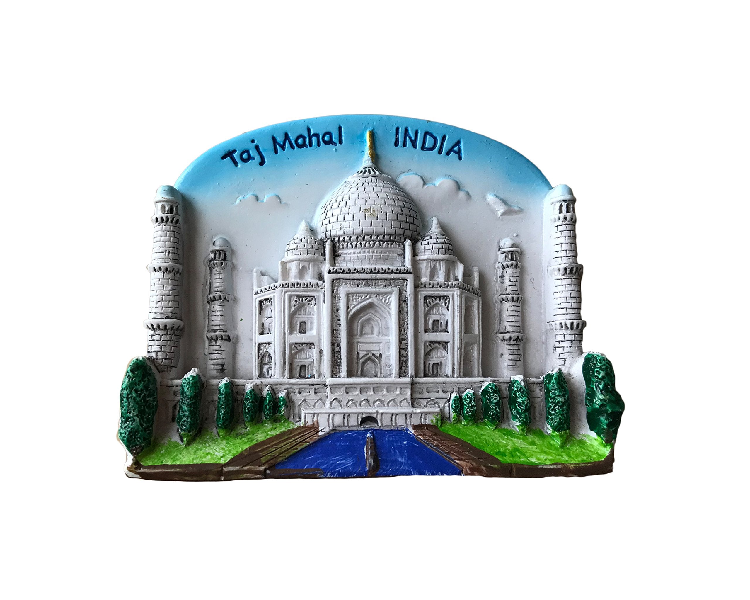 Taj Mahal India 3D Refrigerator Magnet Souvenirs Sticker,Hand-Made Home&Kitchen Decoration India Fridge Magnet