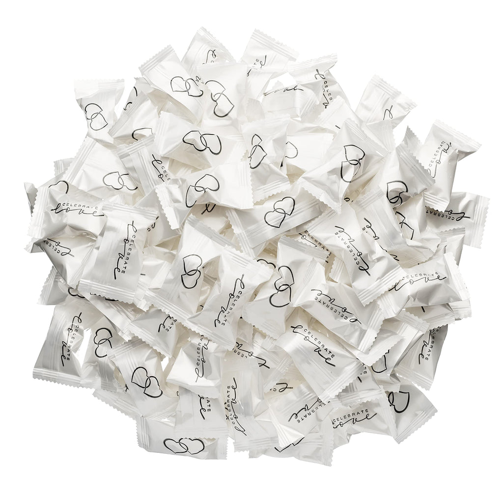 Candy Envy - Celebrate Love Buttermints - 13 oz. Bag - Approximately 100 Individually Wrapped Mints - Wedding, Anniversary, Love Candy