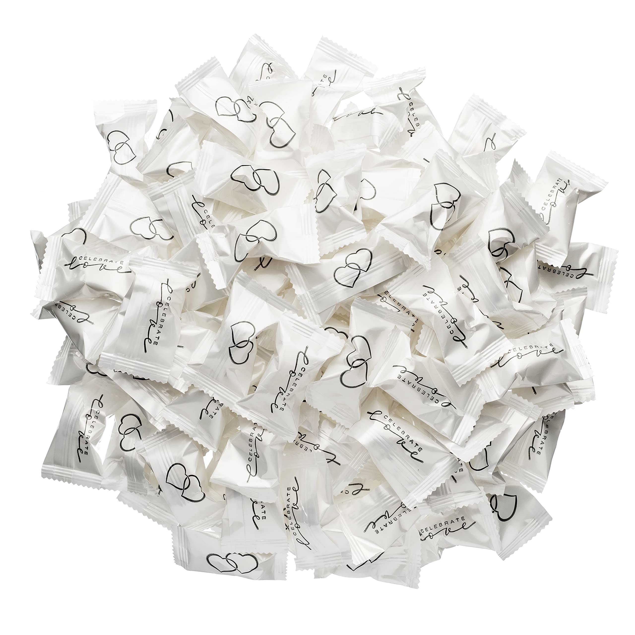 Candy Envy - Celebrate Love Buttermints - 13 oz. Bag - Approximately 100 Individually Wrapped Mints - Wedding, Anniversary, Love Candy