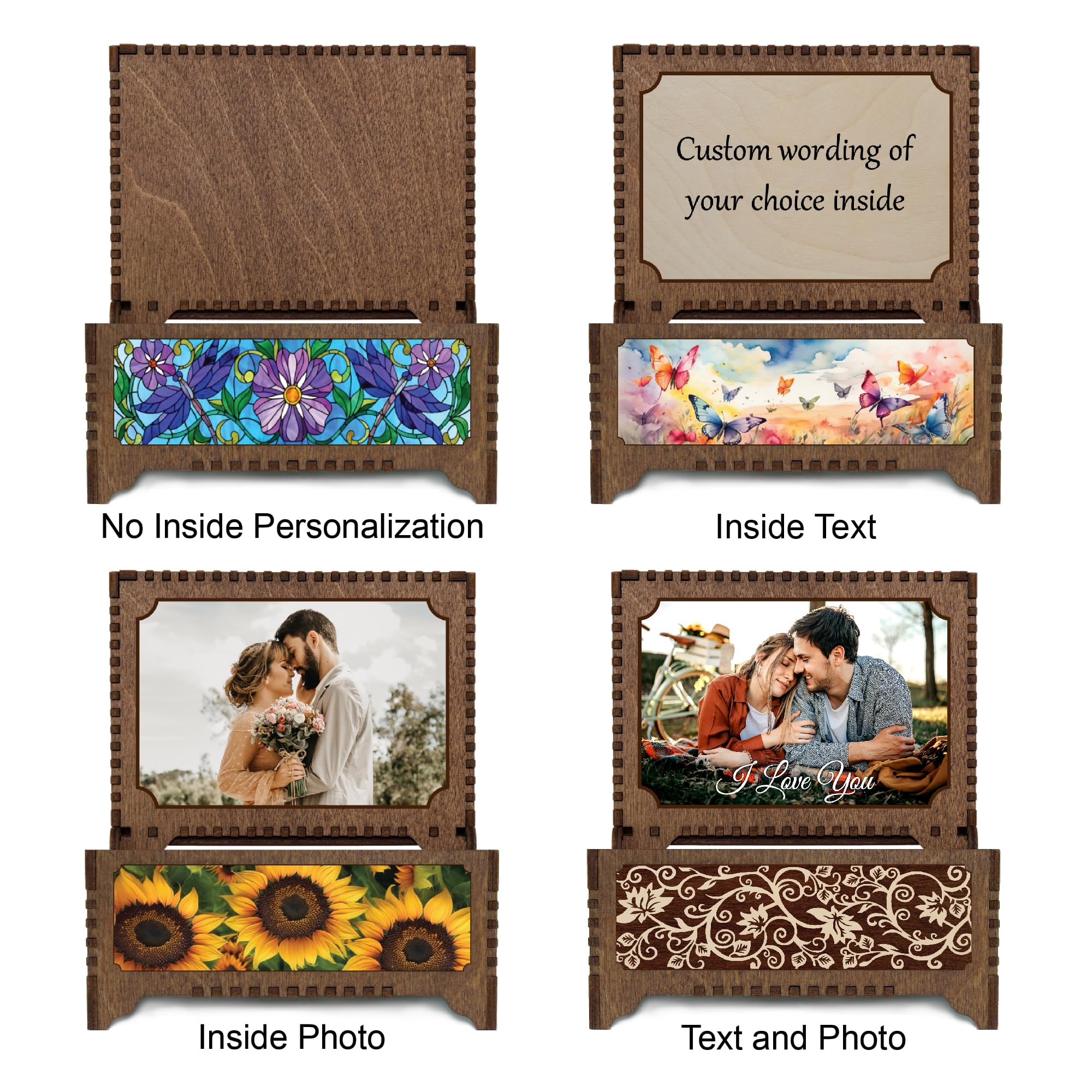 Personalized Photo Top Music Box, Plays Any Custom Song, Printed Image Gift