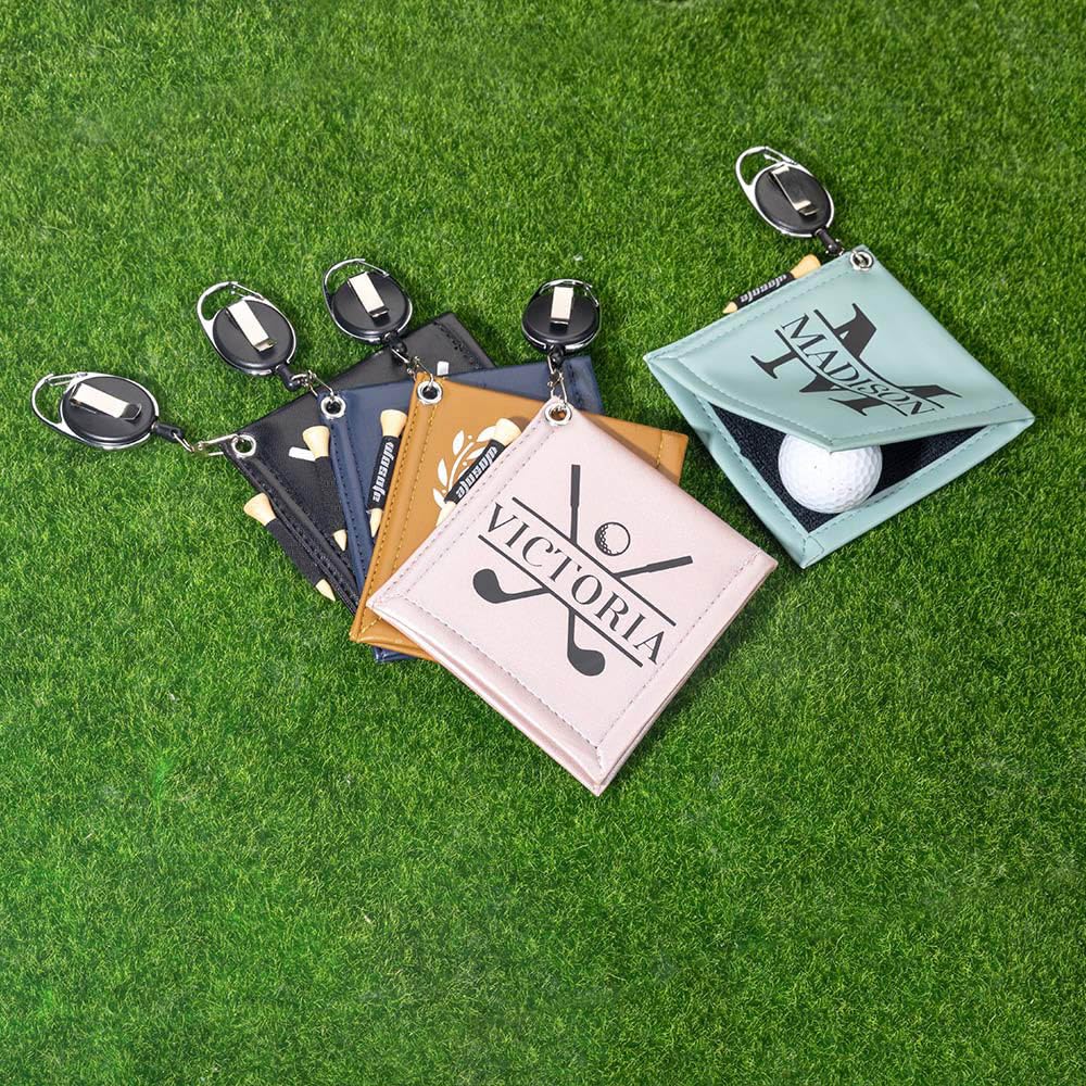 MLIMH Personalized Golf Towel with Clip and Tee – Custom Embroidered Microfiber Golf Towel Gifts for Men, Women, Dad, Grandpa, Fan, Funny Retirement or Birthday Golf Accessories