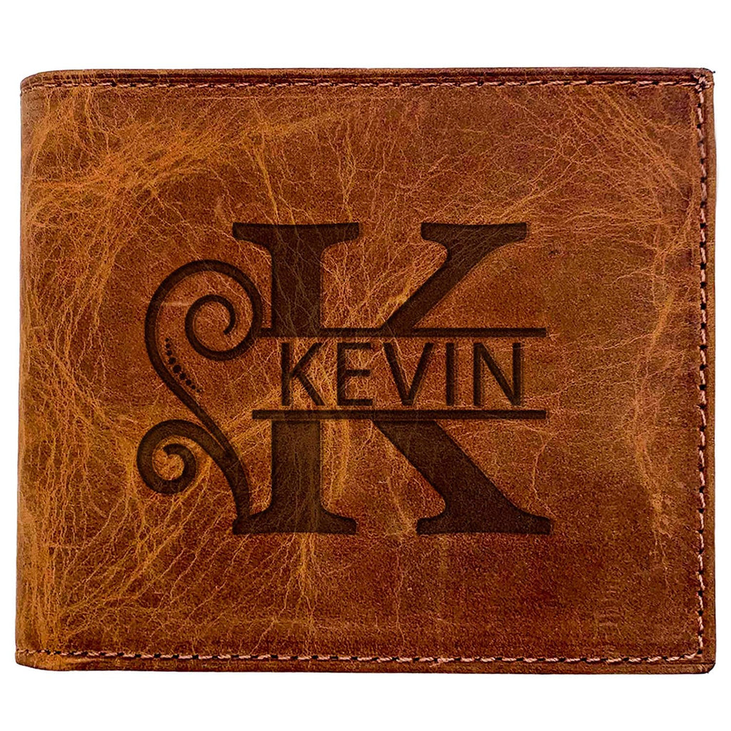 Personalized Wallet for Men, Custom Wallets for Men, Birthday Gifts for Men, Customized Monogram Wallet for Men, Son, Grandpa, and Boyfriend, Wedding, Anniversary, Graduate