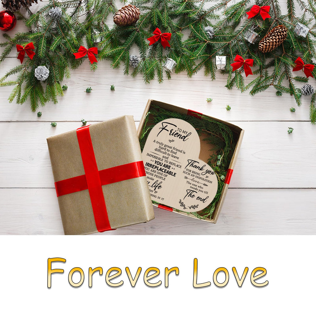 Wooden Candle Holders-to My Friend,You are IRREPLACEABLE, Thank You for Being My Unbiological Sister.Women Female Girl Friends Personalized Custom Friendship Birthday Gift