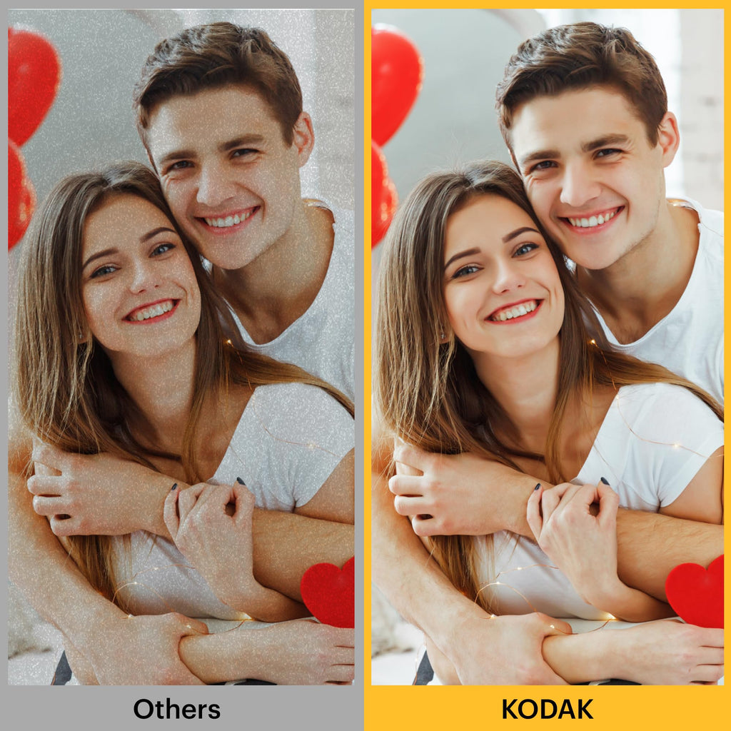 KODAK Dock Plus 4PASS Instant Photo Printer (4x6 inches) + 90 Sheets Bundle (10 Initial Sheets + 80 Sheet Pack)