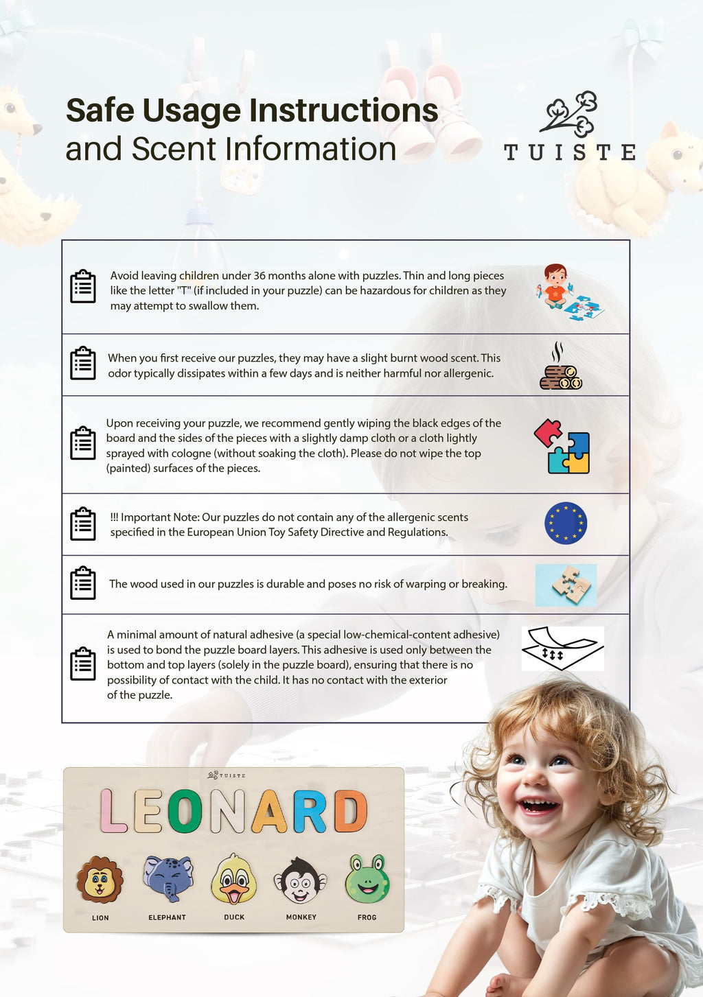 Personalized Name Puzzle for Toddlers 1-3, Customized Baby Girl Gift, Custom Baby Boy Gift, Montessori Wooden Name Puzzle for Kids, Custom Baby Stuff, Baby Nursery Room Decor